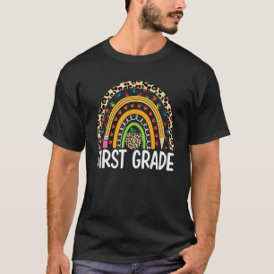 Lehrerin der ersten Klasse Grundschule Vintage Leo T-Shirt