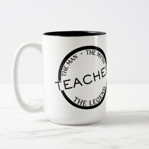 Lehrerin; der Mann, der Mythos, die Legende Zweifarbige Tasse