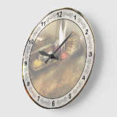 Lehrerin - Der Schulsaal Große Wanduhr (Winkel)