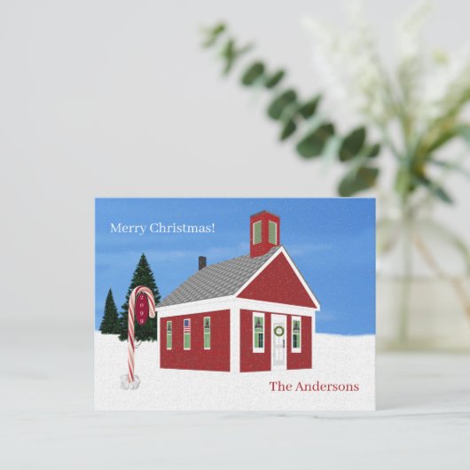 LehrerIn der Weihnachtsschule Postkarten (Stehend Vorderseite)