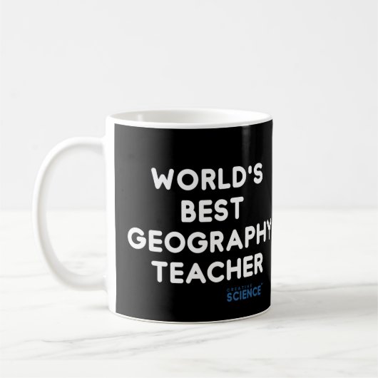 Lehrerin: Der weltbeste Geographielehrer White Kaffeetasse (Links)