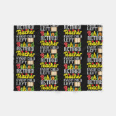 Lehrerin, die alle Kinder Links, hinter der Sonne Fleecedecke (Vorderseite (Horizontal))