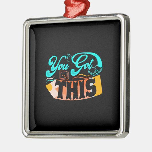 Lehrerin, die du das Got hast Ornament Aus Metall (Links)