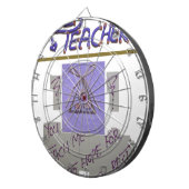 Lehrerin, du lehrst mich für die Hoffnung für die Dartscheibe (Vorderseite rechts)