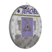 Lehrerin, du lehrst mich für die Hoffnung für die  Dartscheibe (Vorderseite Links)