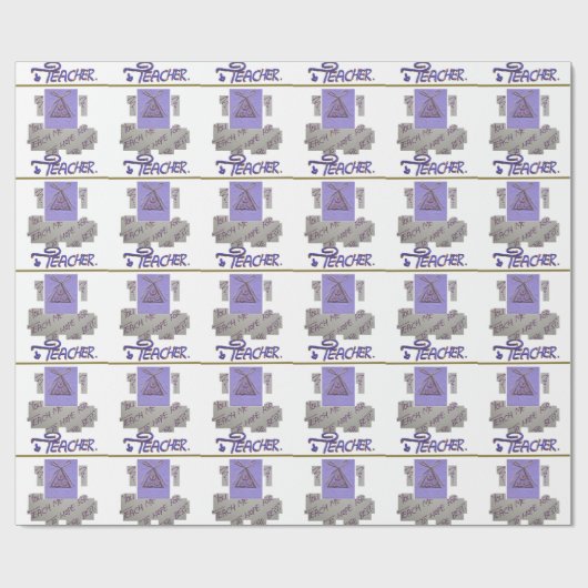 Lehrerin, du lehrst mich für die Hoffnung für die  Geschenkpapier (Flach)