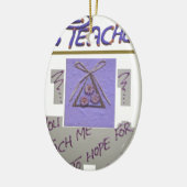 Lehrerin, du lehrst mich für die Hoffnung für die Keramik Ornament (Links)
