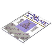 Lehrerin, du lehrst mich für die Hoffnung für die  Notizblock (Linke Seite)