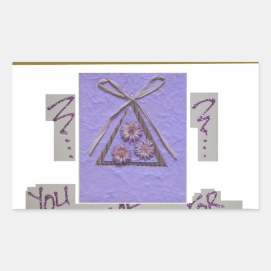 Lehrerin, du lehrst mich für die Hoffnung für die Rechteckiger Aufkleber (Vorderseite)