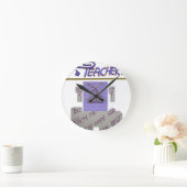 Lehrerin, du lehrst mich für die Hoffnung für die Runde Wanduhr (Zuhause)