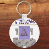 Lehrerin, du lehrst mich für die Hoffnung für die  Schlüsselanhänger (Vorderseite)