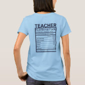 Lehrerin Ernährung T-Shirt (Rückseite)