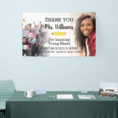 Lehrerin Farewell Verlassend Schule 2 Foto Banner (Messeveranstaltung)