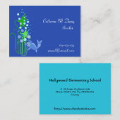 Lehrerin, Fisch, Wasser Visitenkarte (Vorne/Hinten)