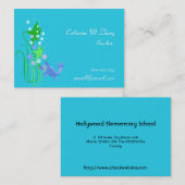 Lehrerin, Fisch, Wasser Visitenkarte (Vorne/Hinten)