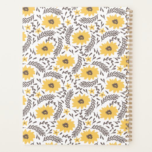 Lehrerin Floral Planner Planer (Rückseite)