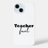 Lehrerin Fuel Typografie Case-Mate iPhone Hülle (Rückseite)