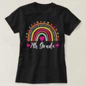 Lehrerin Funny Rainbow Zurück nach Scho T-Shirt (Design vorne)