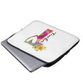 Lehrerin für Blume Laptopschutzhülle (Vorne Knopf)