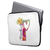 Lehrerin für Blume Laptopschutzhülle (Vorderseite Links)