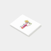 Lehrerin für Blume Post-it Klebezettel (angewinkelt)