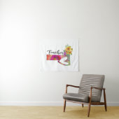 Lehrerin für Blume Wandteppich (Beispiel (Horizontal))