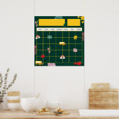 Lehrerin für das Gedächtnis in der Schule Poster (Küche)