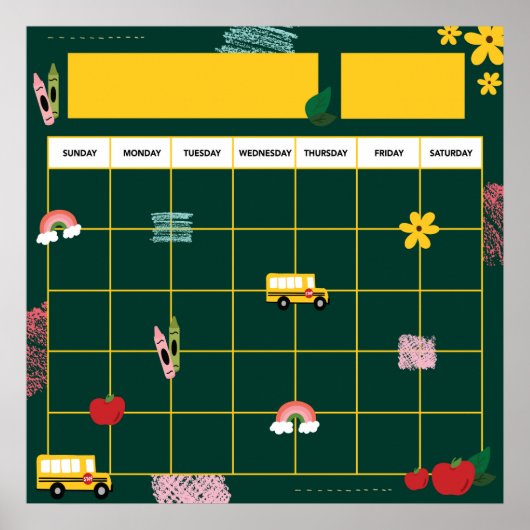 Lehrerin für das Gedächtnis in der Schule Poster (Vorne)