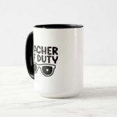 Lehrerin für dienstliche Wortart Tasse (Vorderseite Links)