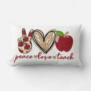 Lehrerin für Frieden und Liebe Lendenkissen