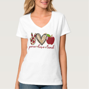 Lehrerin für Frieden und Liebe T-Shirt