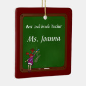 Lehrerin für Schulleitung Keramikornament (Rechts)