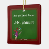 Lehrerin für Schulleitung Keramikornament (Links)