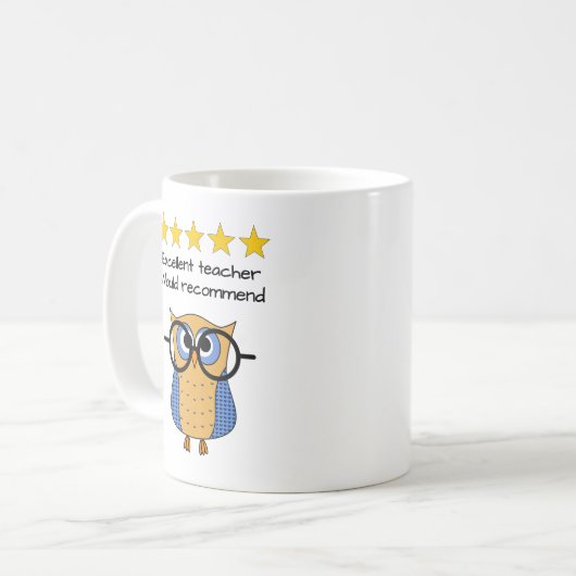 Lehrerin für Text Akademie Kaffeetasse (Vorderseite Links)