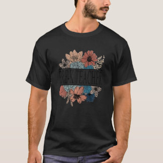 Lehrerin für Vorschulkinder der Frauen Retro-Bl T-Shirt