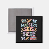 Lehrerin Gen Alpha Brainrot 67 Six Seven Maestra S Magnet (Vorderseite/Rückseite)