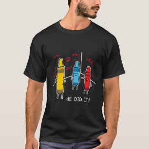 Lehrerin Geschenk Shirt Crayon Er hat es lustig
