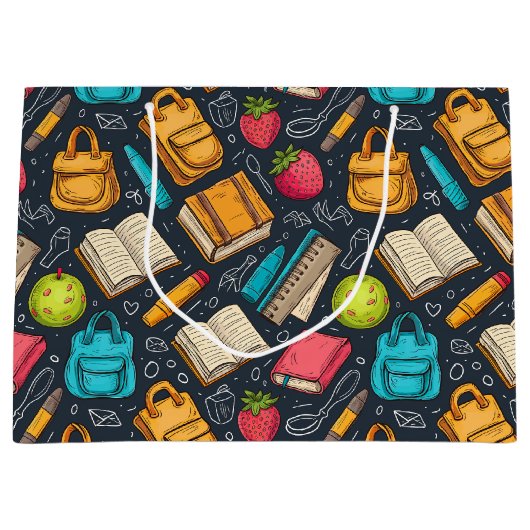 Lehrerin - Geschenktasche Große Geschenktüte (Vorderseite)