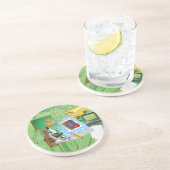 Lehrerin Getränkeuntersetzer (Seite)