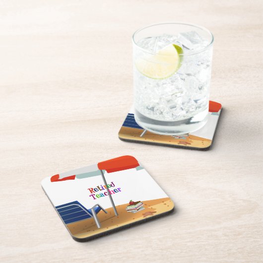 Lehrerin Getränkeuntersetzer (Rechte Seite)