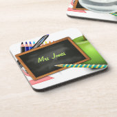 Lehrerin Getränkeuntersetzer (Linke Seite)