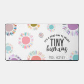 Lehrerin gibt maßgeschneiderte Boho Sun zurück zum Schreibtischunterlage (Vorderseite)