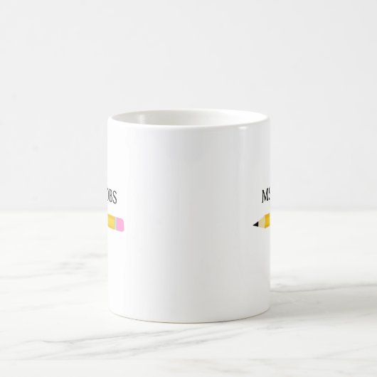 Lehrerin Gift Pencil School Kaffeetasse (Mittel)
