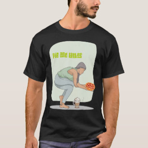 Lehrerin glückliche Stelle Pun Pie und Lattes Sign T-Shirt