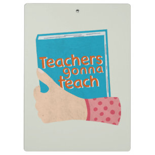 Lehrerin Gonna lehrt Klemmbrett