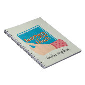 Lehrerin Gonna lehrt Notizblock (Rechte Seite)