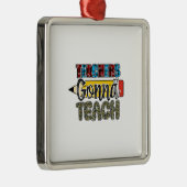 Lehrerin Gonna lehrt Ornament Aus Metall (Rechts)