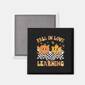 Lehrerin Halloween Fall in der Liebe mit Lernen Da Magnet (Vorderseite/Rückseite)