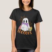 Lehrerin Halloween Shirt Ghost Lehrer Buchbiblioth (Vorderseite)