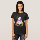 Lehrerin Halloween Shirt Ghost Lehrer Buchbiblioth (Vorne ganz)